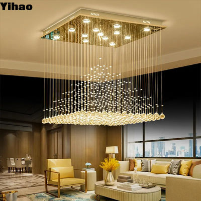 comprar Luz de techo de lámpara de cristal contemporánea de cristal 82-265 voltios fabricación en línea