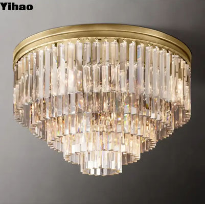 comprar E12 / Candelabra Art Cristal de cobre moderno luz de techo AC 85V-265V fabricación en línea
