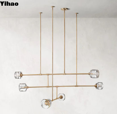 comprar 12'L Dormitorio de latón Multi brazo soporte de luz de techo OEM ODM fabricación en línea