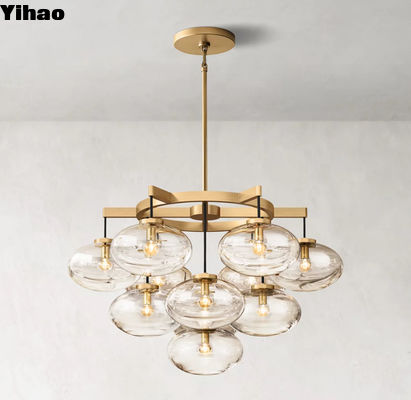 comprar ROSH Modern Glass Chandelier Cabrette Lámpara redonda OEM ODM fabricación en línea