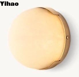 comprar Lámparas de techo de dormitorio de latón 1000 lúmenes con sombra de alabastro fabricación en línea