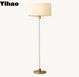 comprar Lámparas de piso contemporáneas de cristal de acero de vidrio K9 fabricación en línea