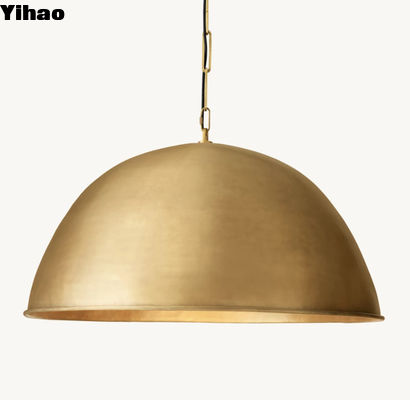 comprar Niquel / latón / bronce Gran Cúpula Pendant luz altura ajustable fabricación en línea