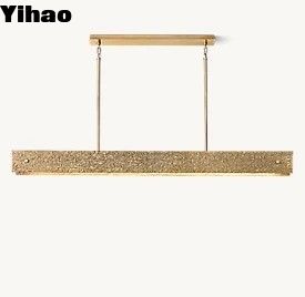 comprar Antigua linterna de latón Granja de época Lustrera incandescente 220V fabricación en línea