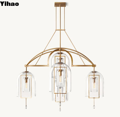 comprar Lámpara de luces hecha a medida con cableado Lámpara de luces redonda 61' fabricación en línea