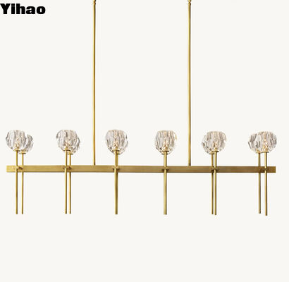 comprar Se puede personalizar con un candelabro lineal doble de 110-240V Boule Cristal de 60' fabricación en línea