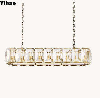 comprar Armadura Harlow Cristal Rectangular Lustrero de 62' hecho a medida fabricación en línea