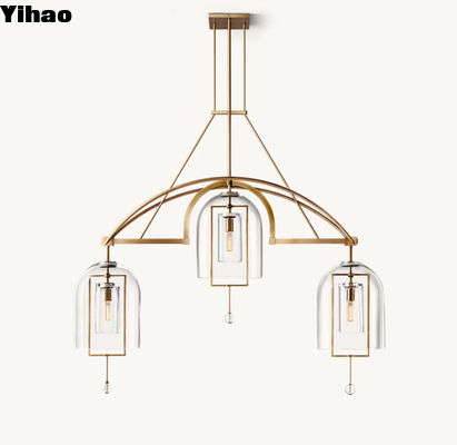 comprar 60w incandescente de latón de techo lámpara de candelabrado moderna en níquel / bronce / latón fabricación en línea