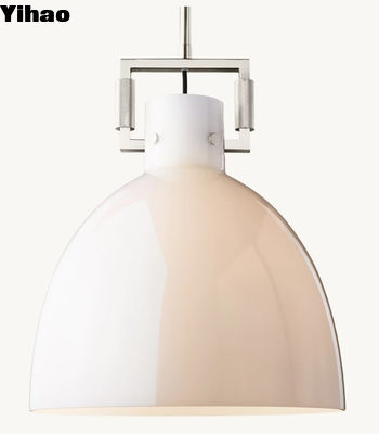 comprar Niquel / latón / bronce Gran Cúpula Pendant luz altura ajustable fabricación en línea