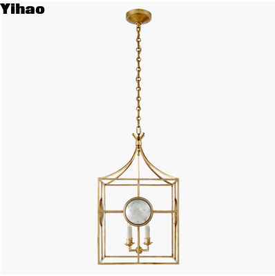 comprar Montado en el techo Gramercy Medium Linterna Vintage Bronce Colgante Luces Personalizar Finish fabricación en línea