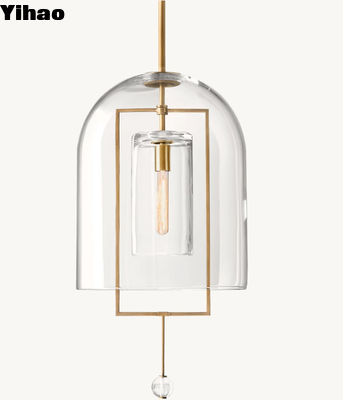comprar Colgante de fulcro Candelario de cristal de cobre 14.5 KG Vintage de latón acabado personalizado fabricación en línea