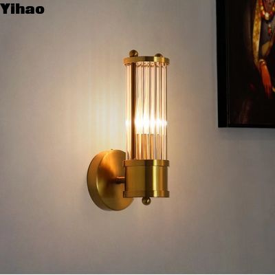 comprar Lámparas de pared de latón elegantes para decoración casera vintage fabricación en línea