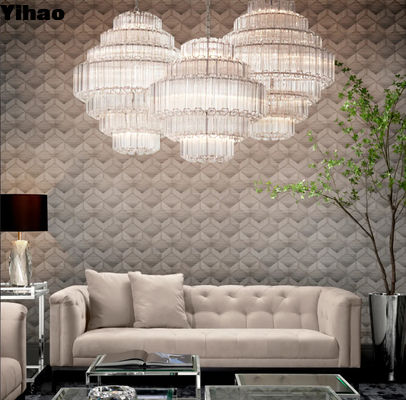 comprar Villa Salón de lujo moderno diseño art déco cristal lámpara de araña para el hotel casa sala de estar fabricación en línea