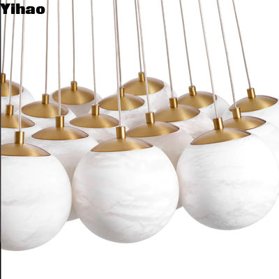 comprar Arte Moderno Decorativo Colgante Luces Techo Alto Hotel Redondo Lustrero fabricación en línea