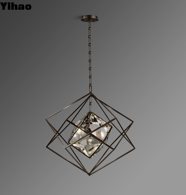 comprar Lámpara colgante nórdica moderna de latón con luz blanca cálida 3000K CCT fabricación en línea