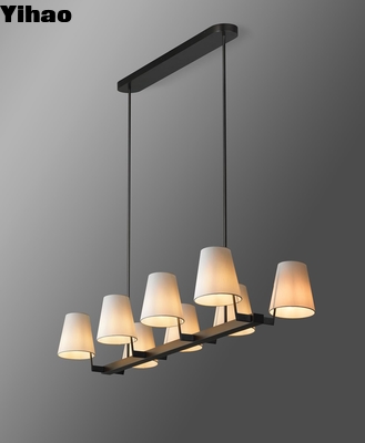 comprar Lámpara de lámpara nórdica lineal moderna de bronce / cobre colgante de luz altura ajustable fabricación en línea