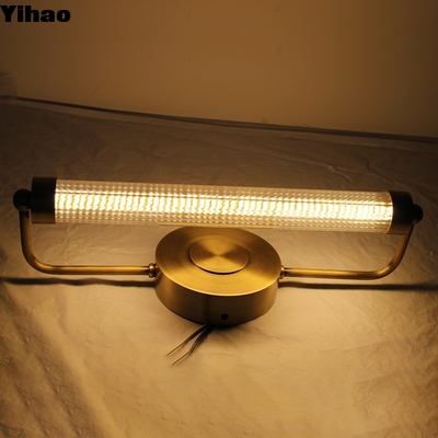 comprar Modern Brass LED Wall Lamp with Crystal Shade for Living Room fabricación en línea