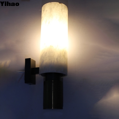 comprar Modern LED Wall Lamp Alabaster Shade Warm White 3500K fabricación en línea