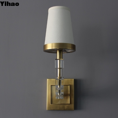 comprar Modern Brass LED Wall Sconce with Dimmer for Living Room fabricación en línea