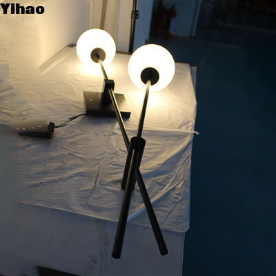 comprar Lámpara de pared de cristal LED de Yihao con luz blanca cálida de 3500K para el salón y el dormitorio fabricación en línea