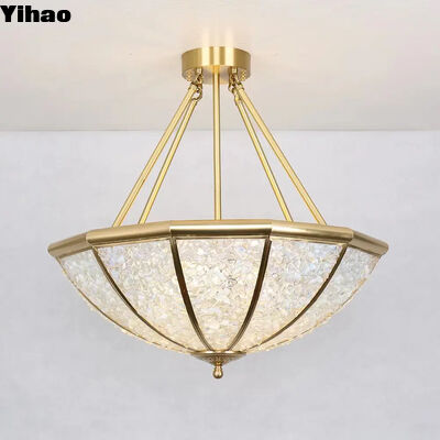 comprar Candelario de cristal de bronce de diseño personalizado con fuente de luz LED y garantía de 3 años para la luz del colgante del hotel fabricación en línea