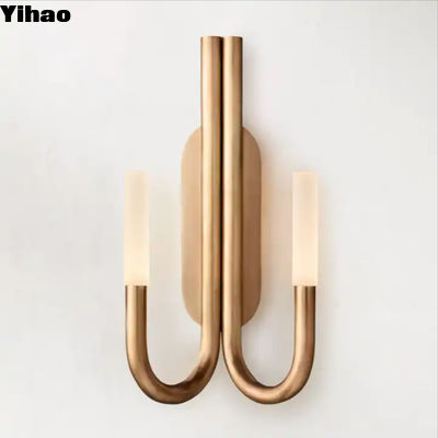Lámpara de pared Soluciones de iluminación funcional con estilo para el hogar Metal Dorado Luz decorativa de oficina interior