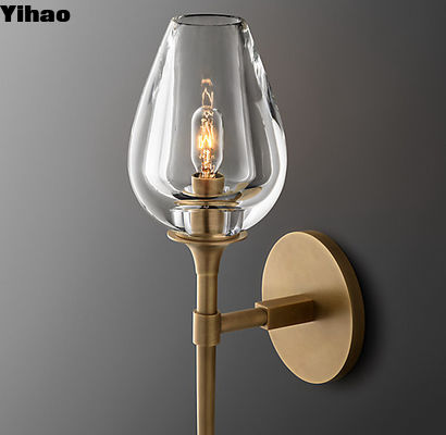 Lámpara de pared de vidrio bombilla LED con método de instalación de tornillo 1 para una fácil instalación
