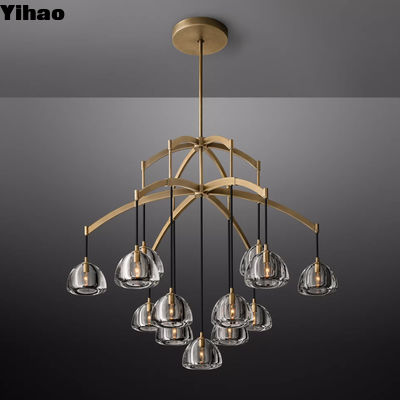 Interior de 48' Diam Custom Hotel Iluminación lámpara de candelabros 110v-240V