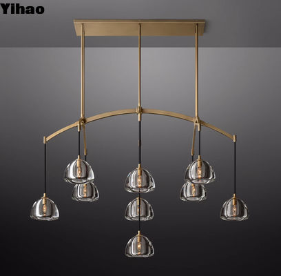 Antiguo candelabro de luz de techo de oro para el salón / comedor / dormitorio