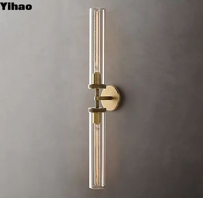 Lámparas de pared decorativas de latón fáciles de instalar con el método de atornillado
