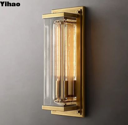 8'W X 4'D X 20'H Lámparas de pared decorativas Lámparas de pared de cristal modernas