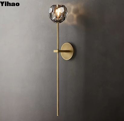 85-265 voltios con cableado interior lámparas de pared decorativas luces con acabado de latón