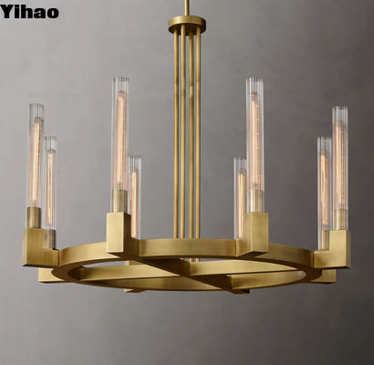 Antigua lámpara de bronce de granja con base de bombilla de E12 / Candelabra