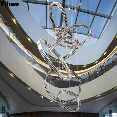 Iluminación de la escalera del vestíbulo del hotel Lustrero K9 Lustrero 110V-240V