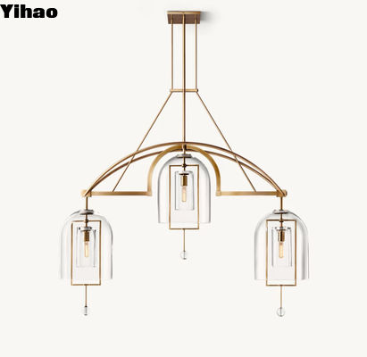 Lustrero de estilo moderno con fuente de energía cableada Instalación de lustrero de diseño elegante