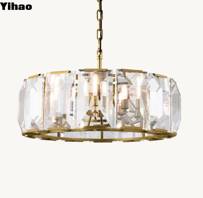 Reglable de voltaje redondo gota luz acentos de vidrio lámpara de candelabros para su espacio