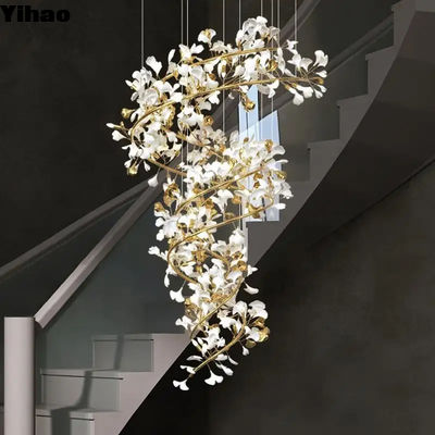Escalera contemporánea montada en el techo Gingko Lustrero OEM