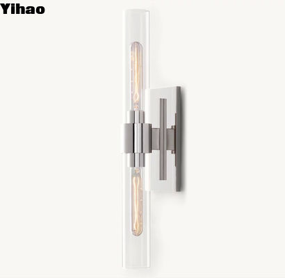 Lámpara de pared de la sala de estar de níquel pulido de 23 pulgadas de altura Ravelle Sconce lineal