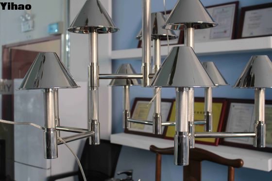 Lujo yihaowo YH-1025-7 Cristal de latón lámpara de araña para el techo interior montaje