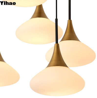 Hot Hanging Art Decorativo LED Modern Pendant Luces Dormitorio Villa Salón de la sala de estar Lustrero