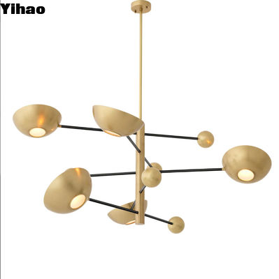 Arte moderno LED decorativo modernos luces colgante techo alto hotel redondo lujo lámpara de candela