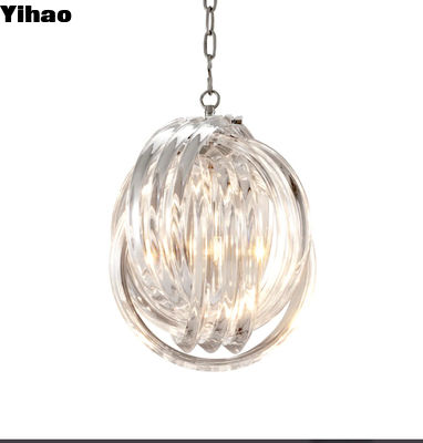 Luces de colgante LED de estilo cristal para decoración moderna de dormitorio y sala de estar
