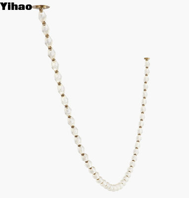 Candelario moderno con vidrio de latón, Candelario de cristal moderno.