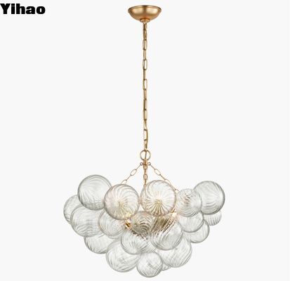Lámpara de suspensión de cristal de candelabros medianos de Talia JN 5111