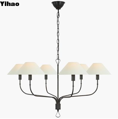 Visual Comfort Griffin Extra Large Tail Chandelier AL 5005 (El grifo con una cola extra grande y una lámpara de luces con una cola extra grande)
