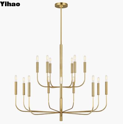 Comodidad visual Brianna Gran candelabro de dos niveles EC10015