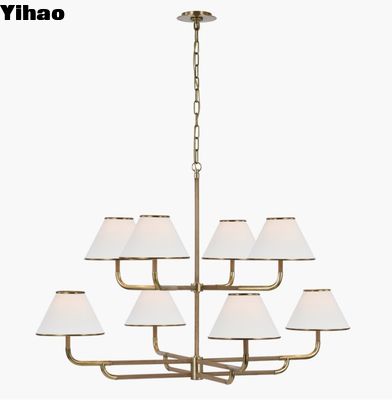 Comodidad visual Rigby Grande Lustrero de dos niveles MF 5057 La solución de iluminación definitiva