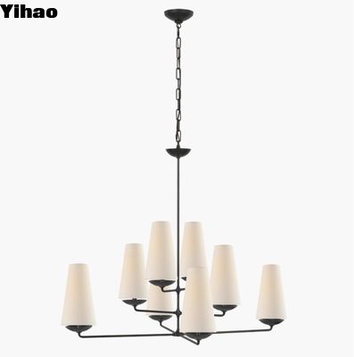 ARN 5205 Fontaine Gran candelabro offset yeso blanco / hierro envejecido / yeso dorado