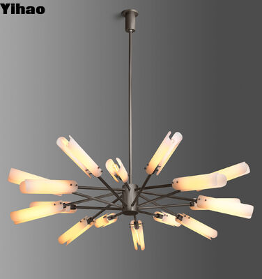 Moderno ajustable de altura cuerpo de latón suspendido luz colgante con 50000 horas de vida útil para el salón