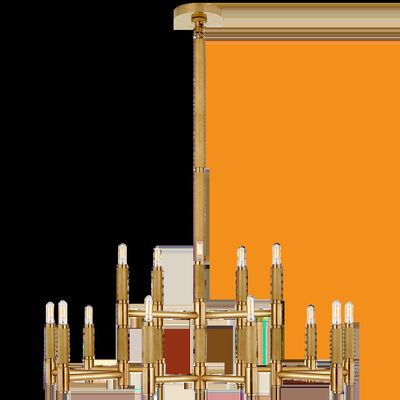 Luz de colgante de alto ajustable de níquel pulido con 50000 horas de vida útil para hotel y sala de estar